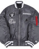 Oakland Raiders Bomber MA-1 Satin Jacket Oakland Raiders Bomber MA-1 Satin Jacket