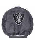 Oakland Raiders Bomber MA-1 Satin Jacket