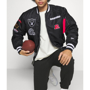 Oakland Raiders Bomber MA-1 Satin Jacket