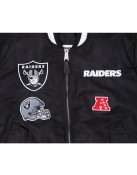 Oakland Raiders Bomber MA-1 Satin Jacket