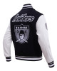 Oakland Raiders Retro Classic Rib Wool Varsity Jacket Oakland Raiders Retro Classic Rib Wool Varsity Jacket