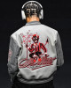 Off White Ac Milan Grey Wool Varsity Jacket Off White Ac Milan Grey Wool Varsity Jacket