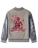 Off White Ac Milan Grey Wool Varsity Jacket Off White Ac Milan Grey Wool Varsity Jacket