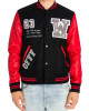 Off-White Eagle 23 Red and Black Varsity Jacket Off-White Eagle 23 Red and Black Varsity Jacket