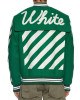 Off-White Green Letterman Wool Jacket Off-White Green Letterman Wool Jacket