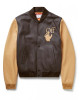 Off-White Leather Varsity Jacket