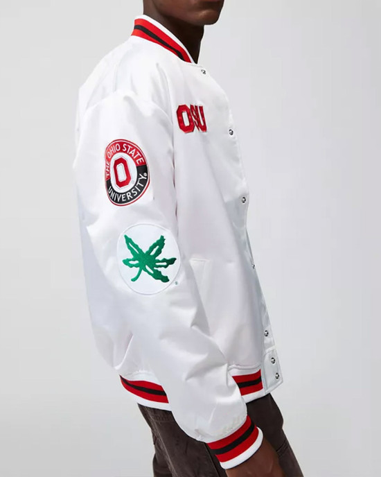 Ohio State University White Satin Jacket Ohio State University White Satin Jacket