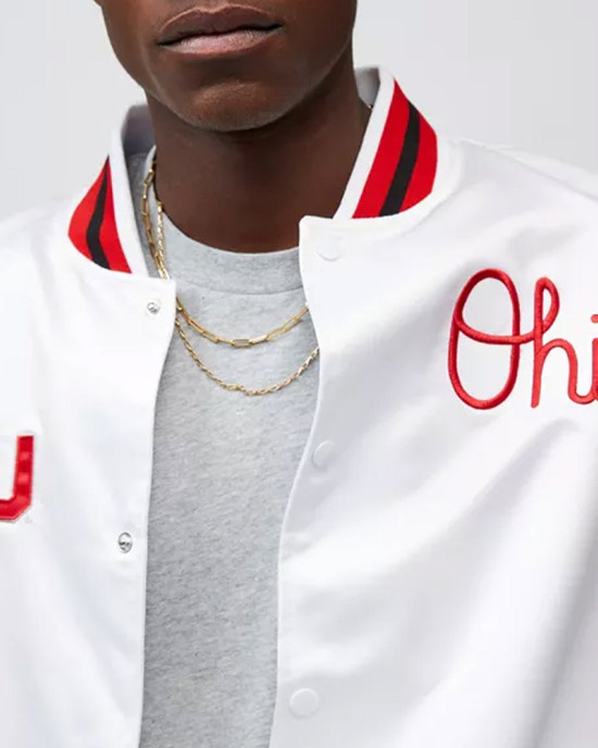 Ohio State University White Satin Jacket Ohio State University White Satin Jacket