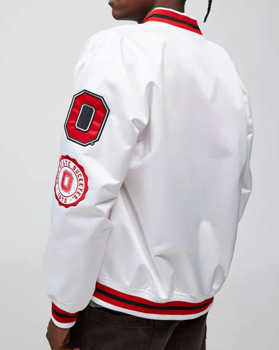 Ohio State University White Satin Jacket Ohio State University White Satin Jacket