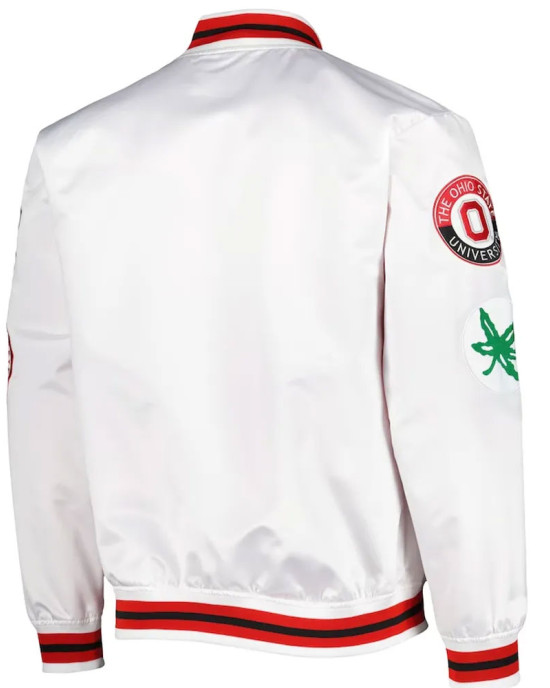 Ohio State University White Satin Jacket Ohio State University White Satin Jacket