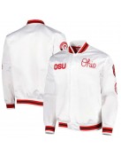 Ohio State University White Satin Jacket