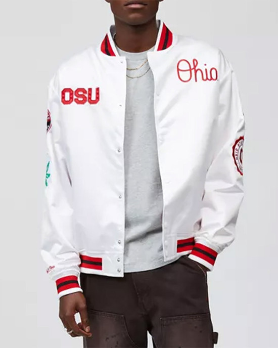 Ohio State University White Satin Jacket Ohio State University White Satin Jacket