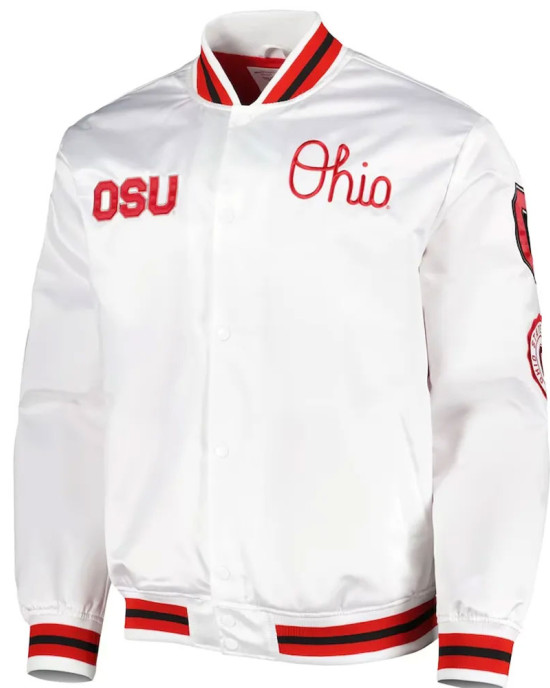Ohio State University White Satin Jacket Ohio State University White Satin Jacket