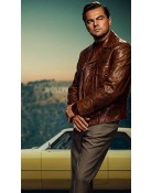 Once Upon A Time Leonardo DiCaprio Brown Leather Jacket
