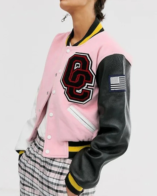 Opening Ceremony Pink Varsity Jacket Opening Ceremony Pink Varsity Jacket