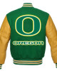 Oregon Ducks Green and Yellow Varsity Jacket Oregon Ducks Green and Yellow Varsity Jacket