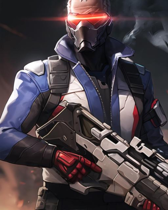 Overwatch video game soldier 76 Cosplay Leather jacket