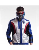 Overwatch video game soldier 76 Cosplay Leather jacket