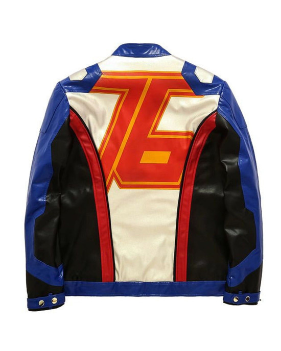 Overwatch video game soldier 76 Cosplay Leather jacket