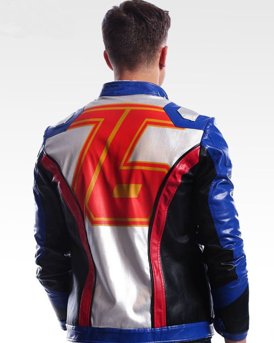 Overwatch video game soldier 76 Cosplay Leather jacket