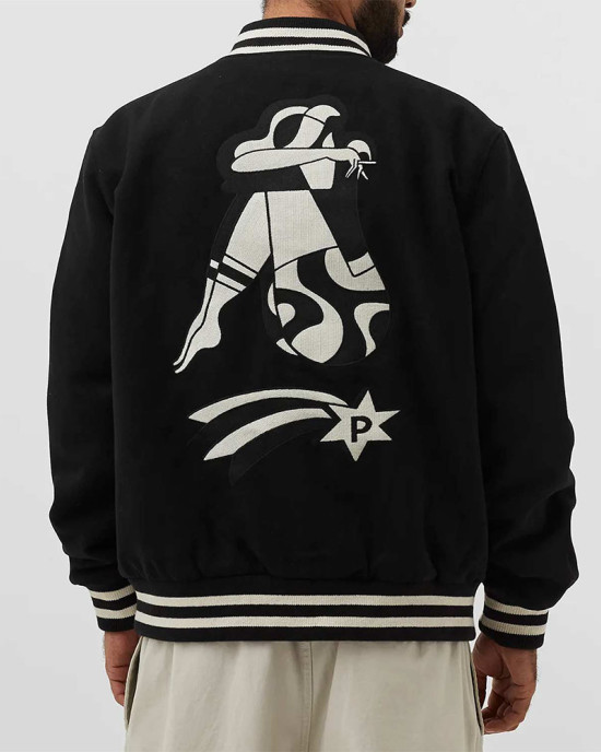 Parra Cloudy Star Varsity Wool Jacket Parra Cloudy Star Varsity Wool Jacket