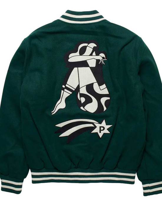 Parra Cloudy Star Varsity Wool Jacket Parra Cloudy Star Varsity Wool Jacket