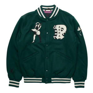 Parra Cloudy Star Varsity Wool Jacket