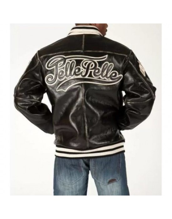 Pelle Pelle Marc Buchanan 1978 Black Leather Jacket