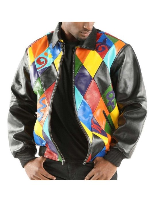 Pelle Pelle Retro Diamond DJ Chubby Chub Leather Jacket