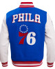 Philadelphia 76ers Retro Classic Off White Wool Varsity Jacket Philadelphia 76ers Retro Classic Off White Wool Varsity Jacket