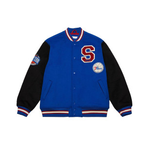 Philadelphia 76ers Team Legacy Varsity Wool Jacket