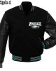 Philadelphia Eagles Black Wool and Leather Jacket Philadelphia Eagles Black Wool and Leather Jacket