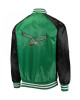 Philadelphia Eagles Lead Off Satin Varsity Jacket
