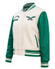 Philadelphia Eagles Retro Classic Cream And Green Varsity Jacket Philadelphia Eagles Retro Classic Cream And Green Varsity Jacket
