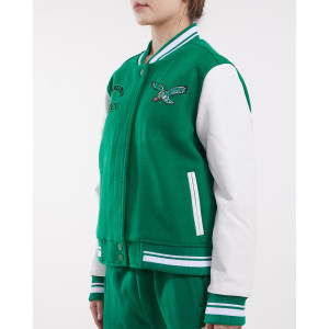 Philadelphia Eagles Retro Classic Green Wool Varsity Jacket