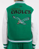 Philadelphia Eagles Retro Classic Green Wool Varsity Jacket Philadelphia Eagles Retro Classic Green Wool Varsity Jacket