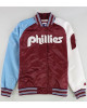 Philadelphia Phillies Purple and White Satin Jacket Philadelphia Phillies Purple and White Satin Jacket