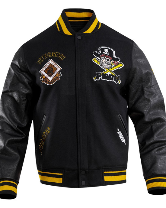 Pittsburgh Pirates Retro Classic Rib Wool Varsity Jacket Pittsburgh Pirates Retro Classic Rib Wool Varsity Jacket
