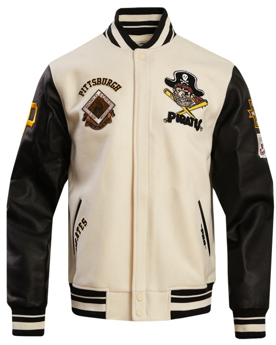 Pittsburgh Pirates Retro Classic Rib Wool Varsity Jacket Pittsburgh Pirates Retro Classic Rib Wool Varsity Jacket