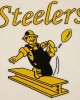 Pittsburgh Steelers Retro Classic Varsity Cream and Black Jacket Pittsburgh Steelers Retro Classic Varsity Cream and Black Jacket