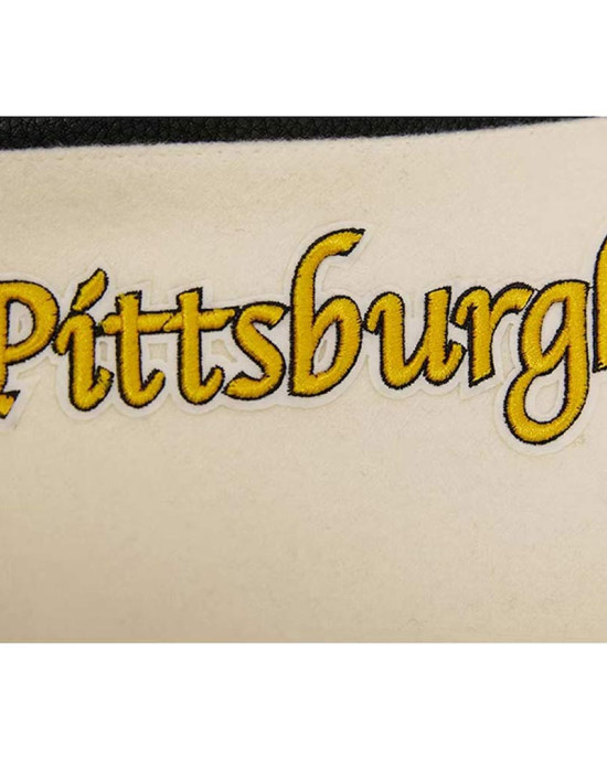 Pittsburgh Steelers Retro Classic Varsity Cream and Black Jacket Pittsburgh Steelers Retro Classic Varsity Cream and Black Jacket