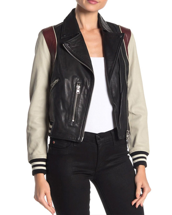 Pivoting Maggie Q Leather Jacket Pivoting Maggie Q Leather Jacket