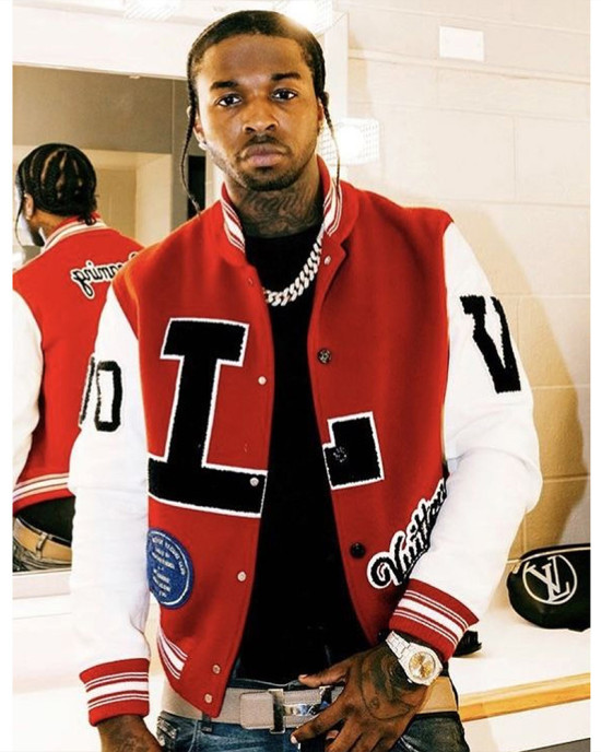 Pop Smoke Louis Vuitton Dreaming Varsity Jacket Pop Smoke Louis Vuitton Dreaming Varsity Jacket