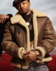 Power Book III Malcolm M. Mays Shearling Bomber Brown Leather Jacket Power Book III Malcolm M. Mays Shearling Bomber Brown Leather Jacket