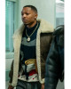 Power Book III Malcolm M. Mays Shearling Bomber Brown Leather Jacket Power Book III Malcolm M. Mays Shearling Bomber Brown Leather Jacket