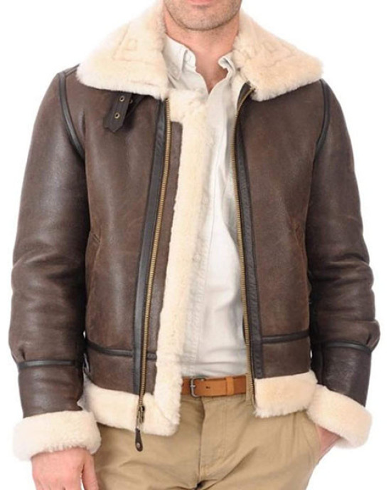 R.A.F Maximus Brown B3 Bomber Jacket R.A.F Maximus Brown B3 Bomber Jacket
