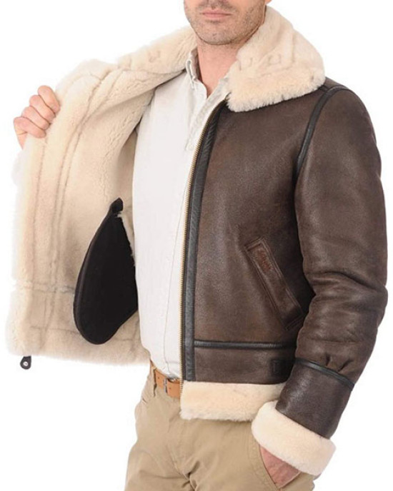 R.A.F Maximus Brown B3 Bomber Jacket R.A.F Maximus Brown B3 Bomber Jacket