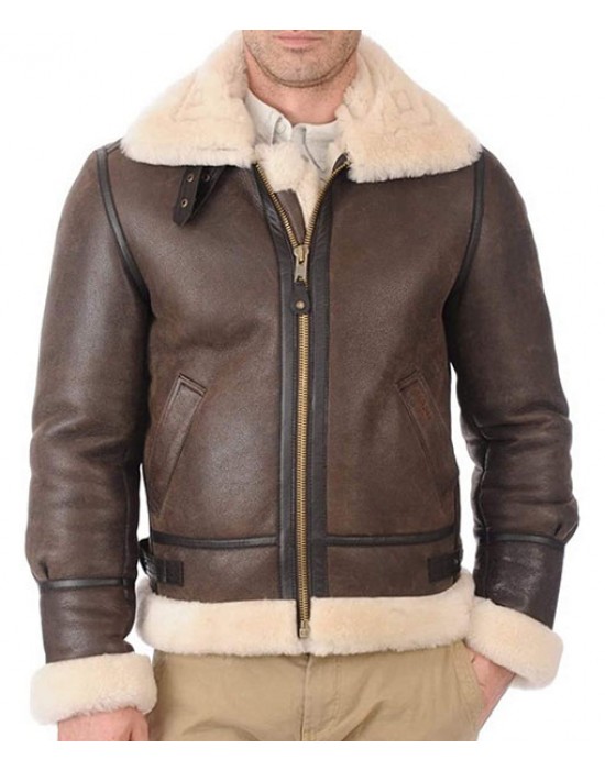 R.A.F Maximus Brown B3 Bomber Jacket