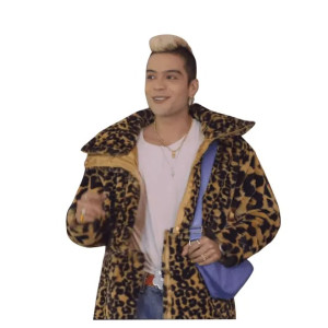 Rebelde 2022 Jeronimo Cantillo Leopard Trench Coat