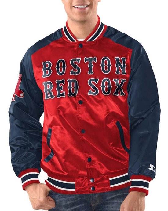 Red/Navy Boston Red Sox Renegade Varsity Satin Jacket Red/Navy Boston Red Sox Renegade Varsity Satin Jacket